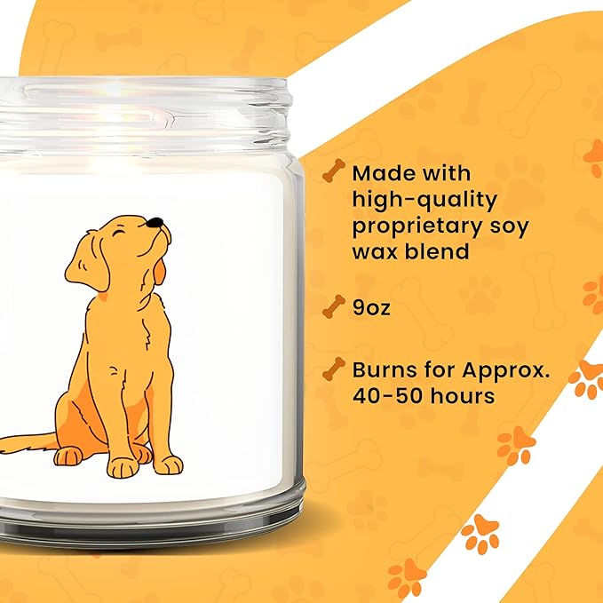 1OAK Lavender Scented Candles - Made in USA (Golden Retriever)