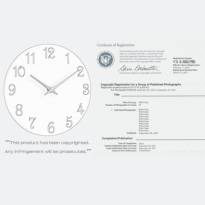 Wall Clock, 10 Inch Modern Wall Clocks Battery Operated, Silent Non Ticking Clock Decorative for Kitchen, Living Room, Bathroom, Office, Bedroom(Gray)
