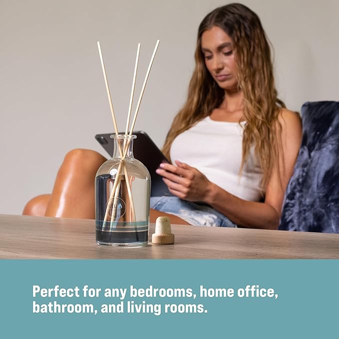 Ulu Lagoon 8oz Coconut Surf Wax Scented Reed Diffuser | The New Reed Diffuser from Will Make Any Room in Your Home, Office, or Apartment Smell Like a Tropical Oasis.