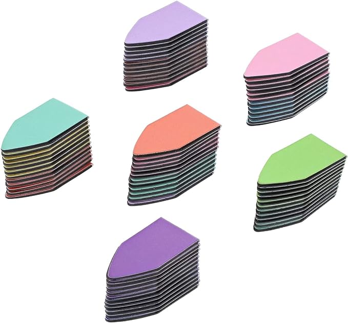 72 Pack Rainbow Arrow Magnetic Bookmarks - Bulk Mini Magnet Page Clip Markers for Reading - 12 Colors (1 x 0.5 in)