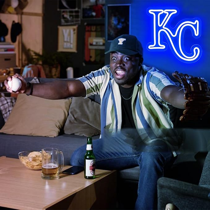 Baseball Neon Sign for Wall Decor Baseball Sport Team LED Neon Light for Man Cave Dormitory Bar Club Birthday Gifts for Sport Fans USB Powered(ZKXD276)