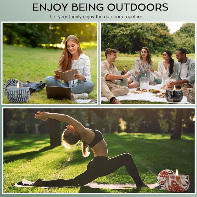 16 Pack Citronella Candles Outdoor, Scented Citronella Candles Set with Fresh Citronella Oil and Natural Soy Wax for Camping, Garden, Patio, Yard, Balcony