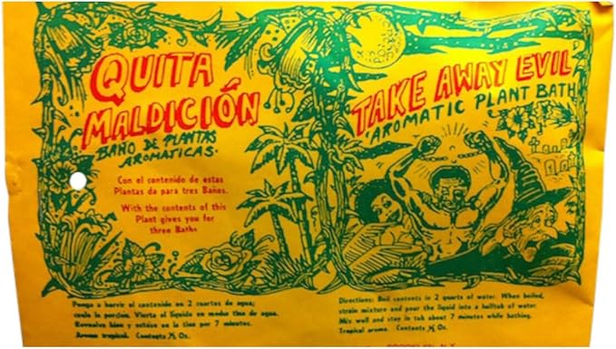 Original Botanica Curse Remover Quita Maldicion Herb Bath Spiritual Cleansing Body Wash Ritual Negative Energy Protection Herb Purification Evil Eye Removal Curse Removing