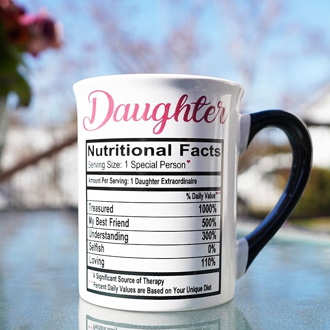 Cottage Creek Gifts for Daughter - 16oz Ceramic Coffee Mug for Women - Elegant Coffee Table Decor - Ideal Birthday Gifts for Women, Sister, Mom or Daughter-in-Law, Cute Kitchen Accessory