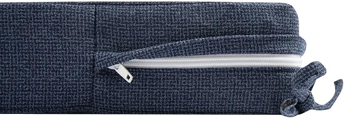 Patio Bench Cushion Covers for Outdoor Furniture with Ties, Water Resistant Loveseat/Settee Cushion Slipcover 48x18x3 Inch for Swing Porch Garden (Replacement Cover Only)-Navy Blue