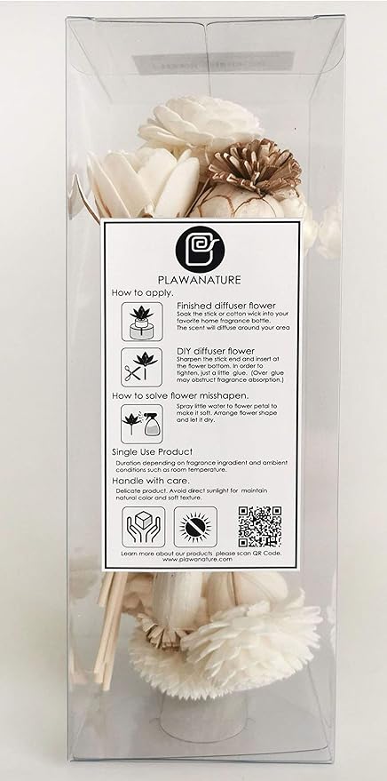 8 Mixed Sola Flower Reed Diffuser by Plawanature.