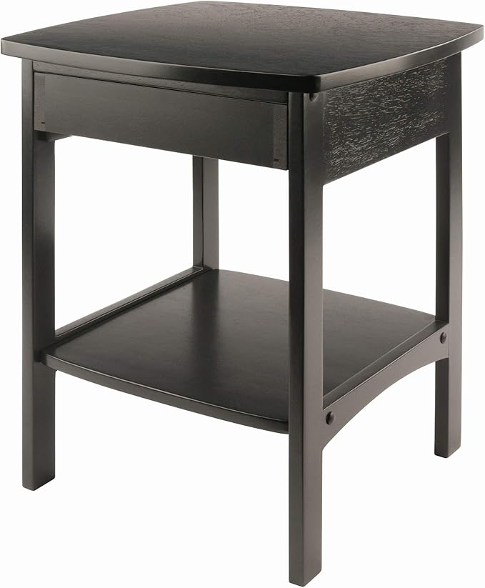 Winsome Claire Accent Table, 18 in, Black