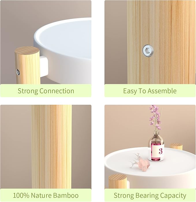 Wisuce Bamboo Plant Stands Indoor, 4 Tiered Tall Corner Plant Stand Holder Multiple Shelf Flower Tables for Garden Indoor Home (4 Tier -2)