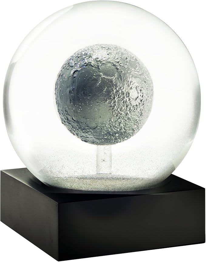 CoolSnowGlobes Moon Cool Snow Globe