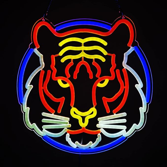 Tiger LED Neon Light Sign for Beer Bar Club Bedroom Office Hotel Pub Cafe Wedding Birthday Party Man Cave Art Wall
