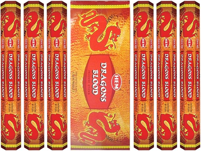 Dragons Blood Incense Sticks and Incense Stick Holder Bundle Insence Insense Hem Incense Sticks