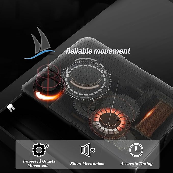 Aero Snail Dia 9-inch Retro Style Vintage Wood Indoor Wall Clock with Swinging Pendulum (Requires 2 AA Batteries for Clock Hands and Pendulum)