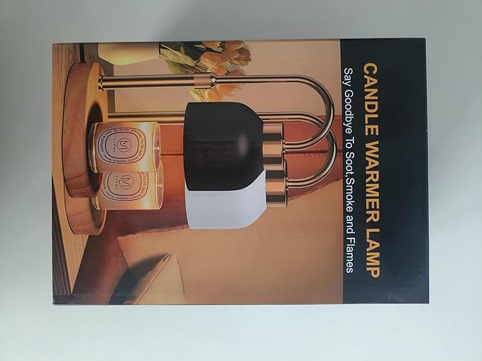 Candle Warmer Lamp with 2 Bulbs, Candle Warmer with Dimmer Adjustable Height,Mothers Day Gifts,Electric Wax Warmer Vintage Home Decor,2/4/8H Timer,Wax Melt Warmer for Scented Jar Candles