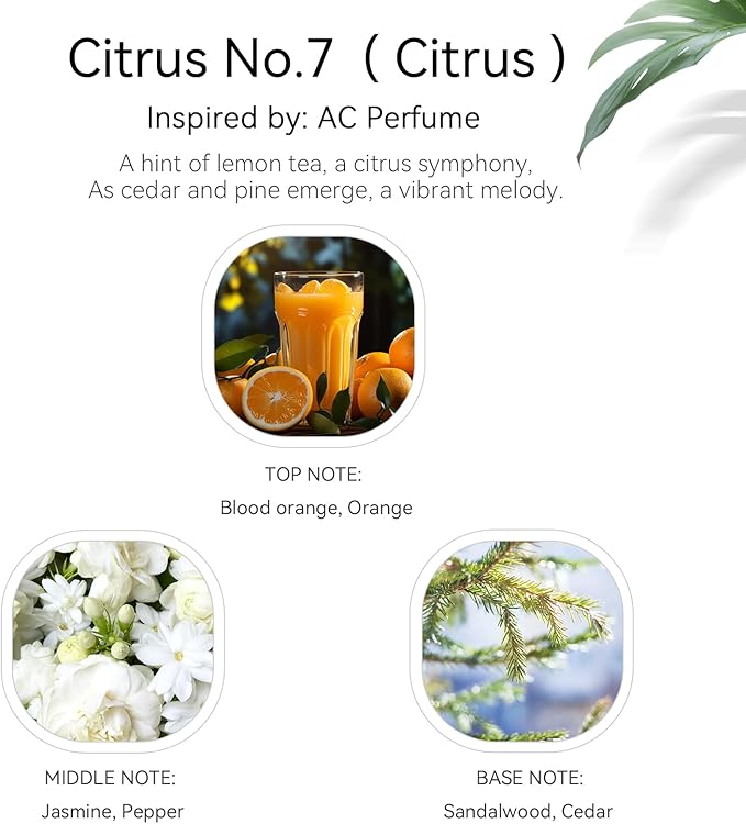 Scent for Diffuser - Citrus No.7 - Luxury Hotel Inspired Home Aromatherapy Diffuser Oil - Lemon, Juicy Citrus and Blood Orange - for Diffuser, Humidifier, Ultrasonic, Reed - 150ML