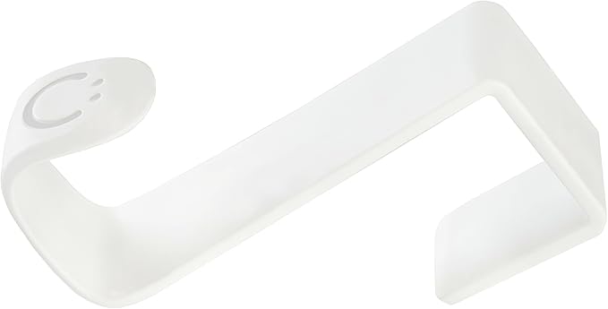 Ubbi Multi-Use Potty and Utility Hook, No Hardware Or Installation Needed, Durable and Sturdy to Hang Over Toilet Tank Or Door, Polypropylene, White