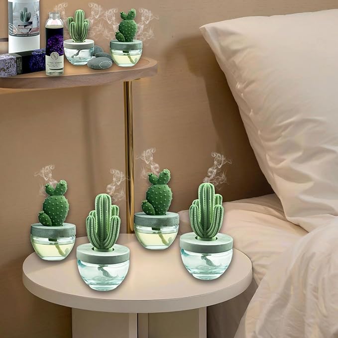 Pretty Valley Home Gypsum Cactus Fragrance Diffuser-Cutting Grass