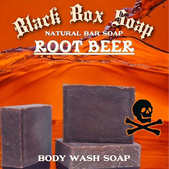 USA MADE Men's Natural Bar Soap 4.5-5oz Moisturizing Body Wash Bath & Shower Made from Natural Oils - Handmade Cold Process No Harsh Chemicals (ROOT BEER)