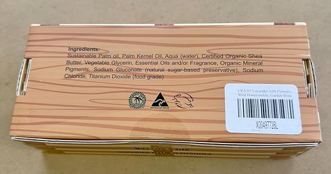Assorted 6 PCS Scented Natural Soap Bars, Assorted Floral Essence, 3.5oz Each Moisturizing French Triple Milled Soap Bars Enriched with Shea Butte