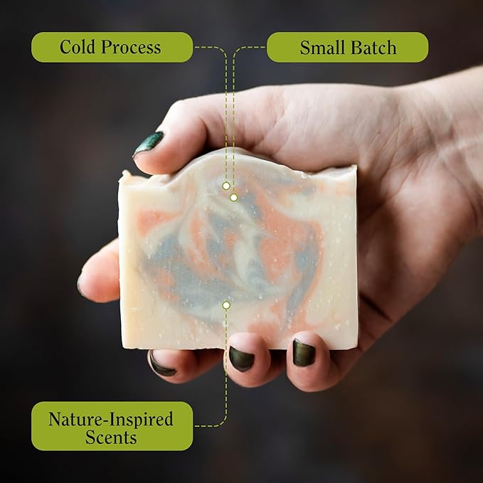 Compass Soap The Journey | Natural Bar Soap for Men & Women | Body & Face Soap Bar for Women and Men | Minimalist & Gentle Lather | Natural Bath Soap, Paraben & Phthalate Free | 5 oz, Pack of 2