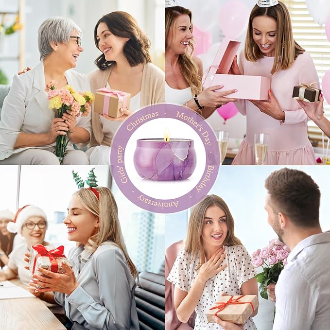 12 Pack Scented Candles Gifts for Women,Soy Scented Candles for Home, Aromatherapy Candle Gifts Set for Christmas Day, Holiday,Birthday, Mothers Day, Valentine's Day