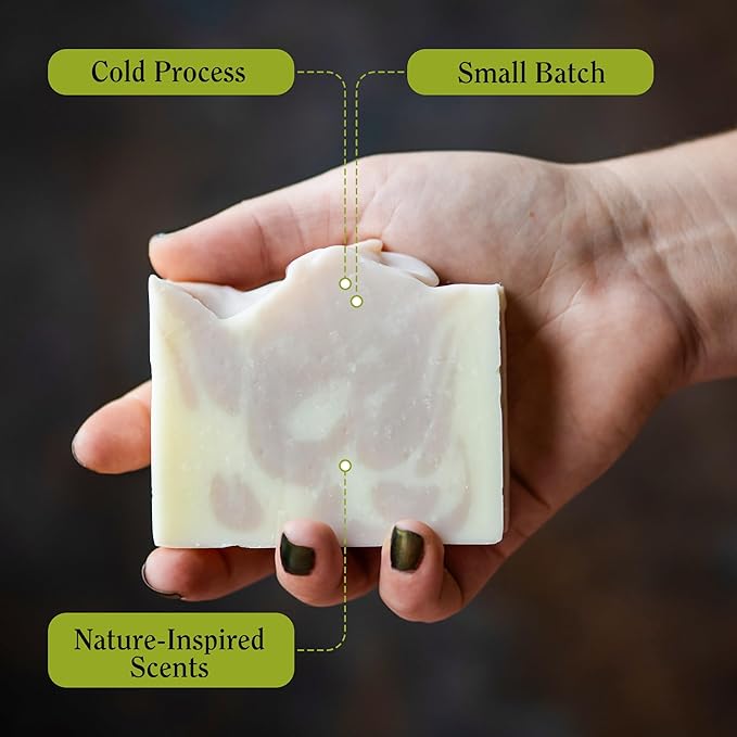 Compass Soap Bulgarian Lavender | Natural Bar Soap for women | Best Bath Soap Bars for Women with Minimalist & Gentle Lather | Paraben & Phthalate Free Body Soap Bars for Women | 5 oz. Pack of 2