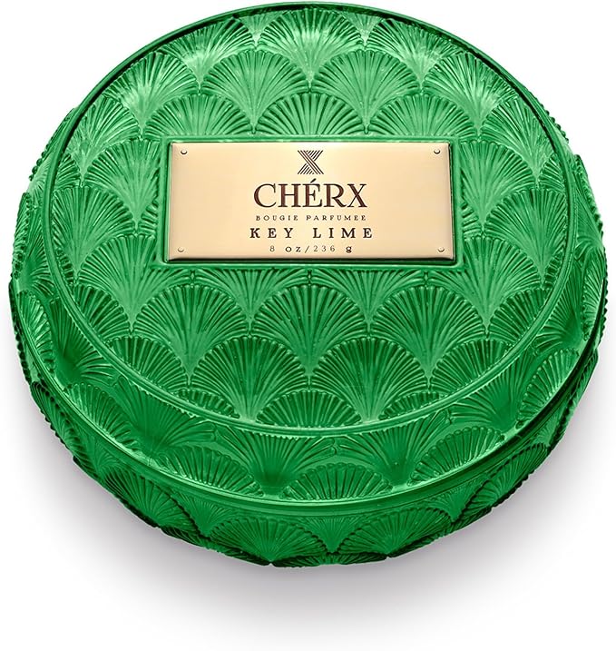 Soy Wax Glass Bowl Candle, 20-25 Hours Burn Time, Natural Essential Oils, Calming Ambiance (Bowl, Key Lime)