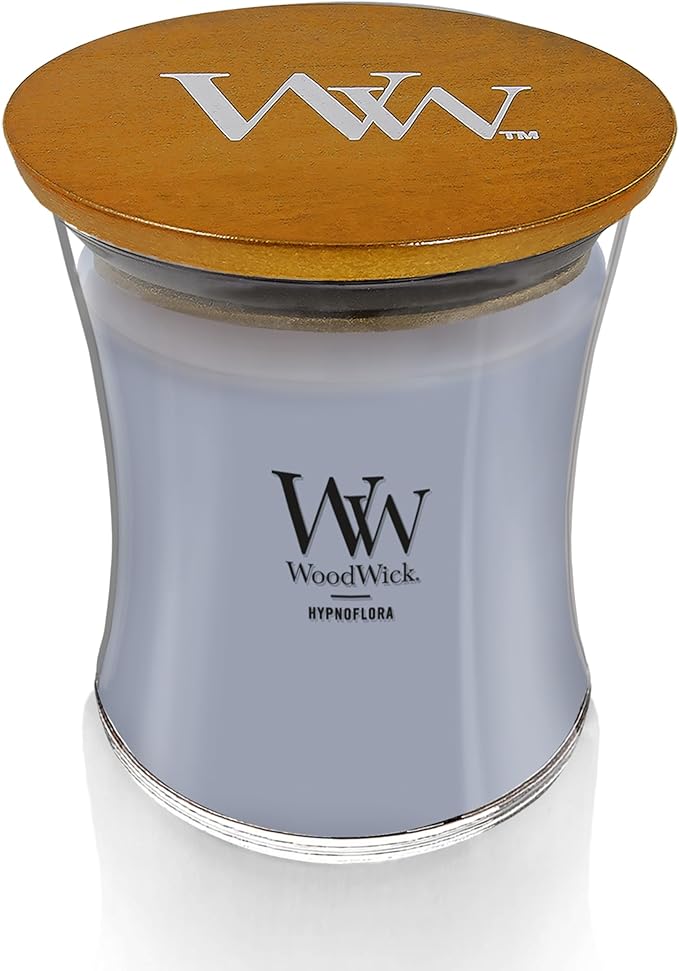WoodWick Hypnoflora Scented Medium Hourglass Candle, Crackles as it burns, Perfect for gifting or home décor, 9.7oz