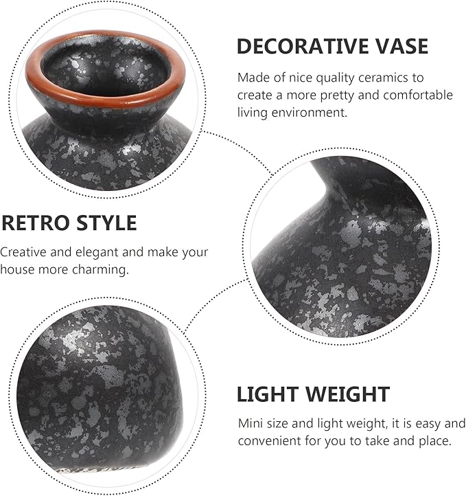 Creative Ceramics Toothpick Holder Decorative Desktop Plant Container Vase Decor