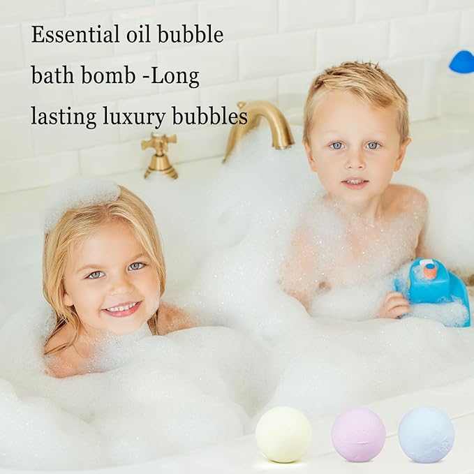 Bath Bombs Scented,Chinese Aroma and Style,Moisturizing Dry Skin Soft & Long Lasting Bubbles,Sooth Dry,Itchy Skin,Gentle not Allergic not Staining,for Kids Girls Mom,21.2Oz 6Count