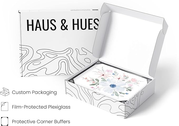 HAUS AND HUES Bouquet Set Art Print Set of 4 16x20 - Framed Black