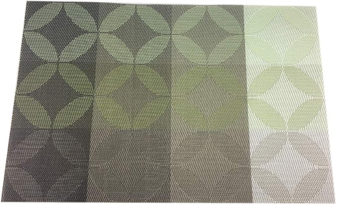 Kitchen Placemats - Heat-Resistant, Stain-Resistant, Non-Slip Set of 6 (30x45 cm, Red)