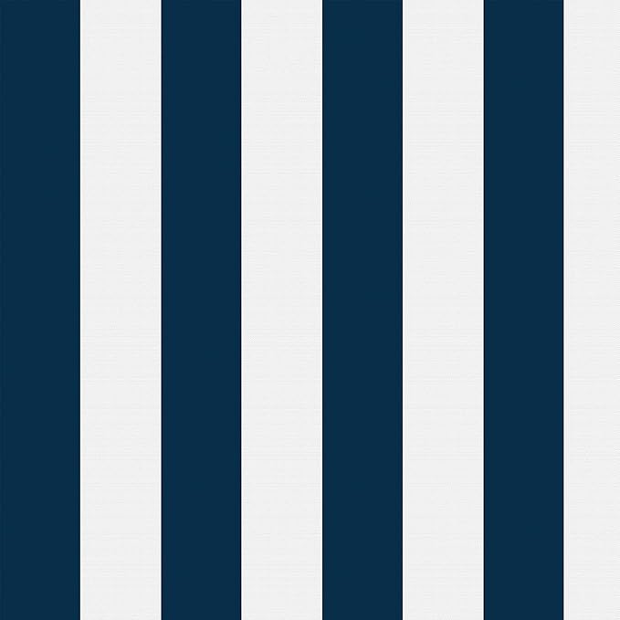 LVTXIII Outdoor Throw Pillow Covers Set of 2, Patio Waterproof Pillow Cases Fade Resistant Accent Pillow Covers for Home and Garden Furniture Decoration, 18"x18", Cabana Navy