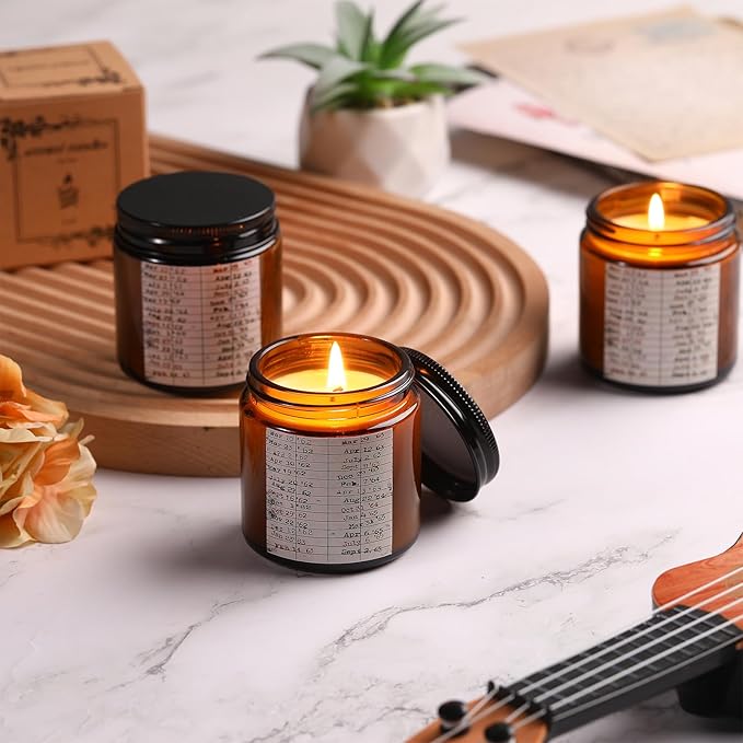 10 Set Book Lovers Gifts Library Due Date Scented Candles Natural Soy Wax Jar Candle with Organza Bag Reading Week Ideas Gifts for Readers Bookish Librarian Book Club Decor