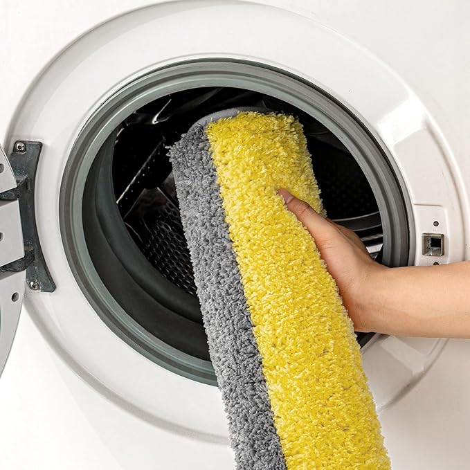 MIULEE Yellow Bathroom Rug, 24 x 36 Inches Bath Mat with Thick Absorbent Microfiber and Non Slip Back for Bathroom Floor Tub Shower, Machine Washble