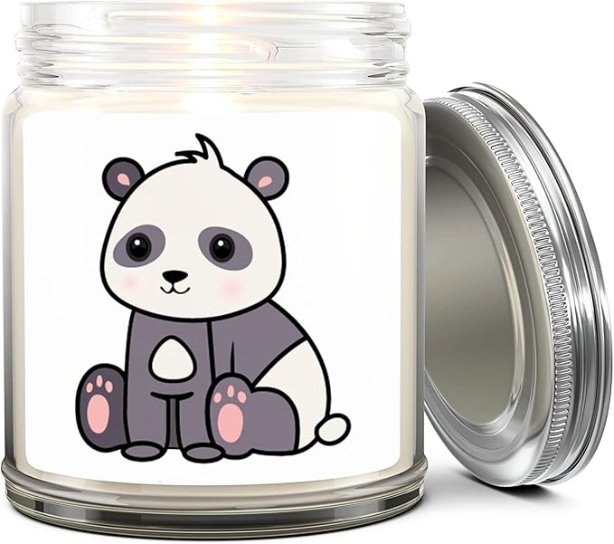 1OAK Lavender Scented Candles - Panda Candle - Panda Gifts for Women - Made in USA