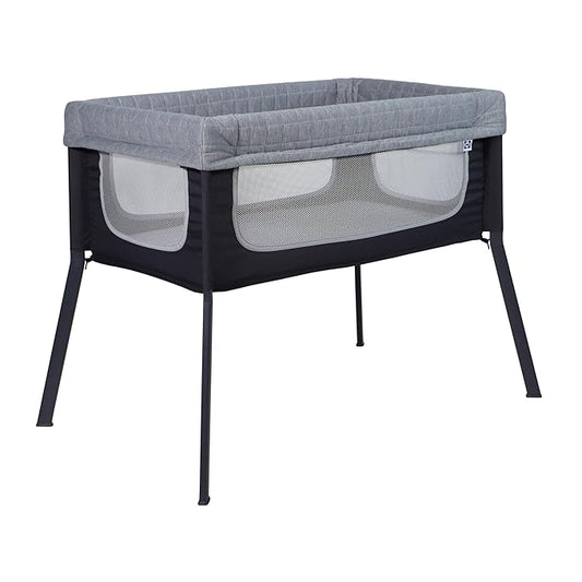 Sealy Cozy Soft Breathable Airy Mesh Lightweight Baby Bassinet & Bedside Sleeper, Newborn Bedside Bassinet for Baby, Portable Bassinet, Stand-Alone or Bedside Sleeper