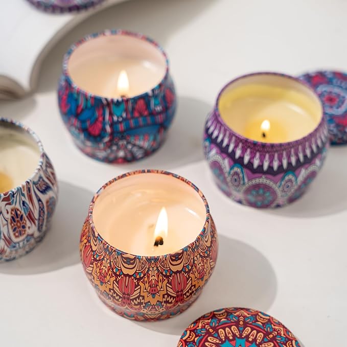 Topadorn Scented Candles Gifts Set of 4, Aromatherapy Candles for Home Scented, Mother's Day Gift