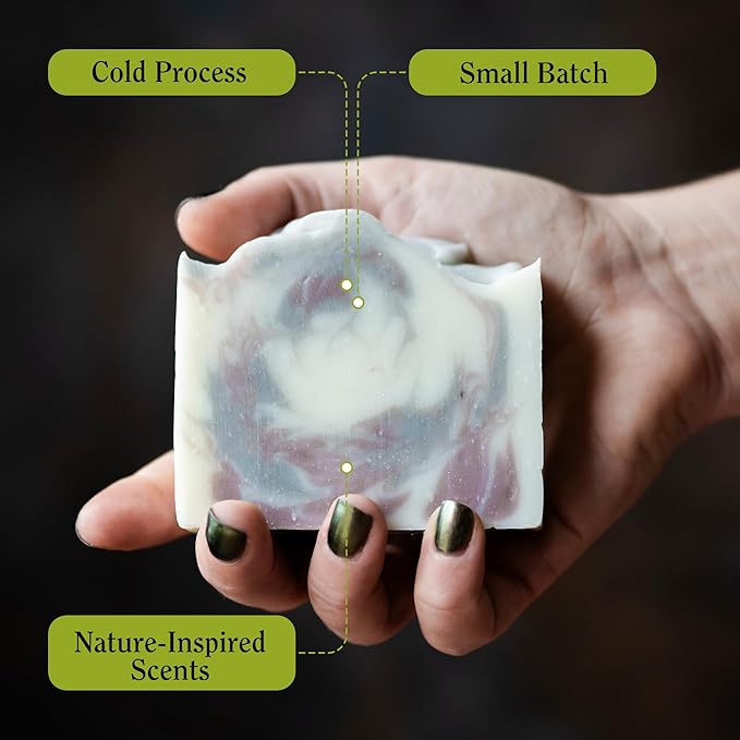 Compass Soap The Voyage | Natural Bar Soap for Men & Women | Body & Face Soap Bar for Women and Men | Minimalist & Gentle Lather | Natural Bath Soap, Paraben & Phthalate Free | 5 oz, Pack of 2