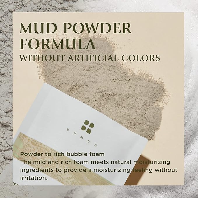 Relief Mud Bubble Bath 50g, Pack of 6 - Relaxation Bathing Powder for Kids to Adult, Long-Lasting Bubbles with Natural Moisturizing Oil, Sebum Control & Hydrating