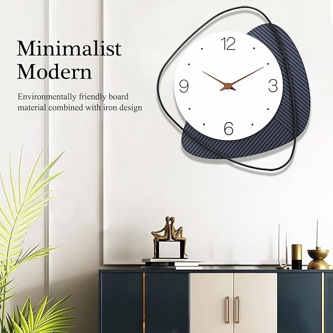 Wall Clock,Silent Non-Ticking Quality Quartz Battery Operated, Large Wall Clock for Living Room,Kitchen,Home,Bathroom,Bedroom Wall Decor,14.5x16inch