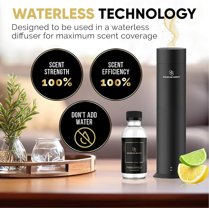 Luxury Hotel Fragrances - Hotel Fragrance Oil - Diffuser Oil Blends for Aromatherapy (Parisian Villa) 4.05 Fl Oz (120ml)