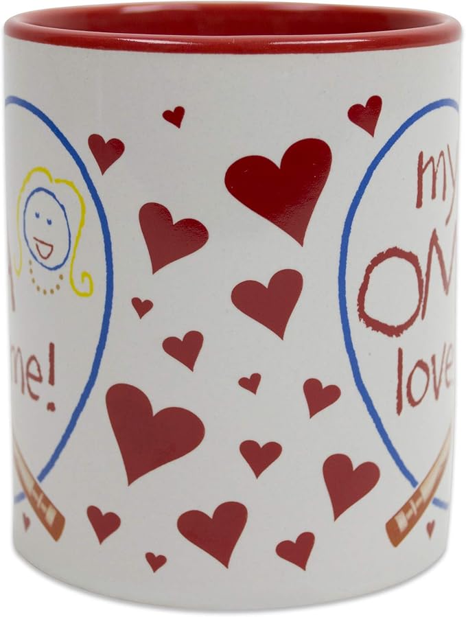 Essence of Europe Gifts My Oma Loves Me Gift for German or Dutch Grandma Color Ceramic Coffee Mug by E.H.G | 12 oz