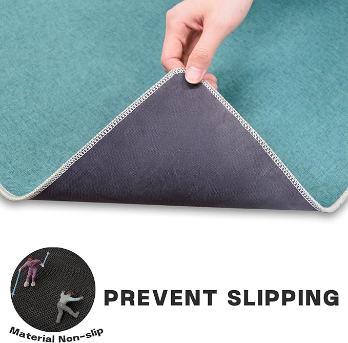 Yancorp 17"x30" Ultra Thin Bathroom Rugs,Kitchen Outdoor Bath Mat Non Slip Fit Under Door Super Absorbent Washable Indoor Door Mat Small Rug