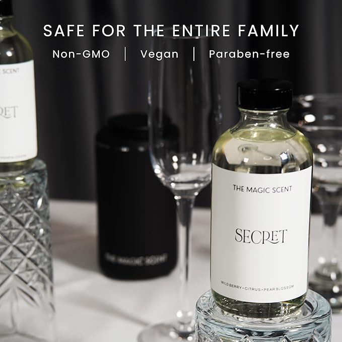 Secret Oils for Diffuser - HVAC, Cold-Air, & Ultrasonic Diffuser Oil - Essential Oils for Diffusers Aromatherapy - Rose and Jasmine Oil - 4 fl oz, 120 mL