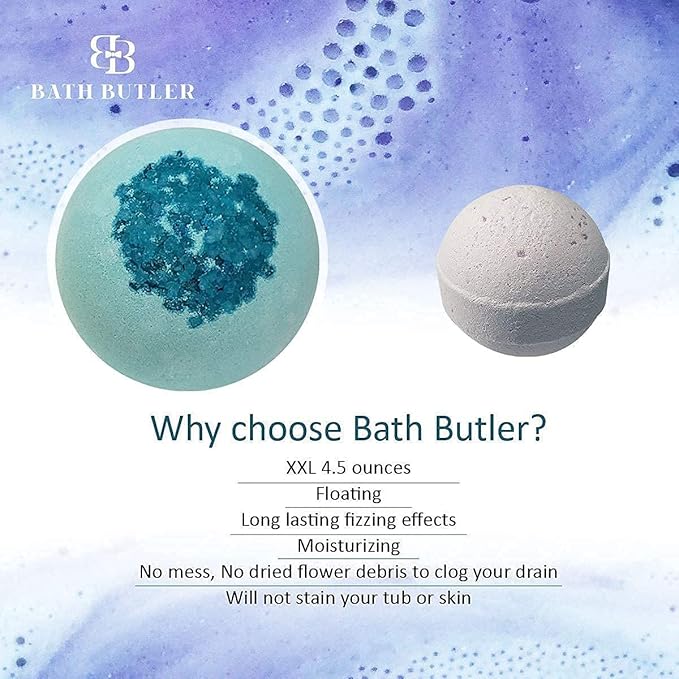 Bath Bombs for Women - Bath Bomb Gift Set of 6 with Moisturizing Shea Butter Self Care Relaxing Gift Ideas for Wife Girlfriend Mothers Day Fizzing Floating Bubble Bathbomb Spa kit