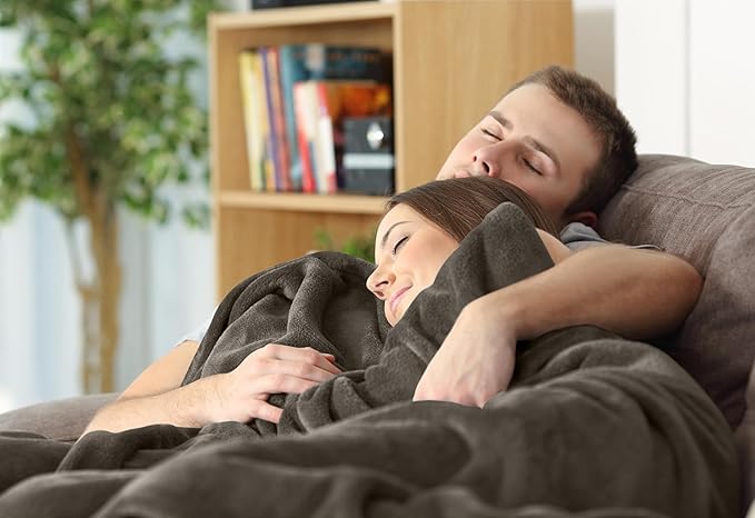 Utopia Bedding Fleece Blanket Throw Size Brown 300GSM Luxury Anti-Static Fuzzy Soft Microfiber Blanket for Couch, Sofa and Bed (60x50 Inch)