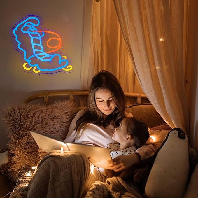 Alice in Wonderland Decor Blue Caterpillar Neon Signs for Wall Art Decor, The Smoking Caterpillar LED Lights for Dimmable LED Lights for Bedroom Man Cave Party Bar Decoration Birthday Gifts