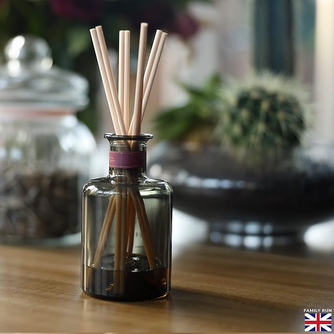 Ziffs Home® 120pcs Natural Fibre Reed Diffuser Sticks - 20cm/7.87in x 4mm/0.16in - Thick Diffuser Reeds Sticks - Diffuser Sticks for Diffuser Oils Fragrance Refill - Fibre Reeds for Diffusers