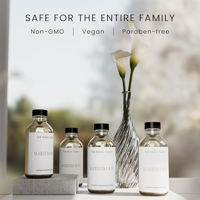 Whitewood Oils for Diffuser - HVAC, Cold-Air, & Ultrasonic Diffuser Oil Inspired by The 1 Hotel, Miami Beach - Essential Oils for Diffusers Aromatherapy - 4 fl oz, 120 mL