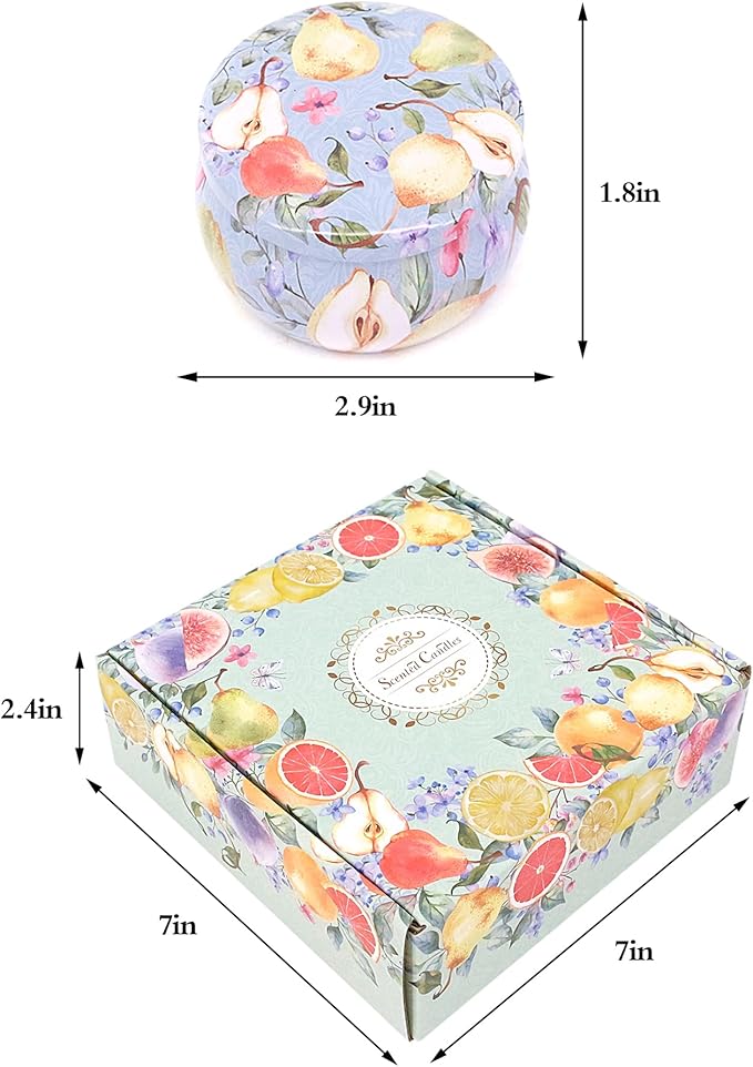 Naimo 4 Pack Scented Candles Long Lasting Soy Wax Aromatherapy Candle for Home Bath Yoga Birthday Gift Set Women Present
